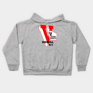 Victory Market Former Sherrill NY Grocery Store Logo Kids Hoodie